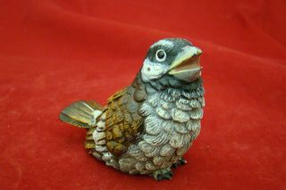 Awesome Antique Austrian/ Vienna Bronze Sparrow Signed photo