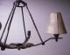 Fantastic - Quality Hand Made Wrought Iron Art 4 - Light Chandelier Chandeliers, Fixtures, Sconces photo 9