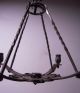Fantastic - Quality Hand Made Wrought Iron Art 4 - Light Chandelier Chandeliers, Fixtures, Sconces photo 6
