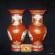 Wonderful 19thc Japanese Porcelain Meiji Pair Satsuma Kutani Baluster Vases Bird Vases photo 2