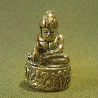 Phra Uppakut Wealth Luck Good Business Sacred Charm Thai Amulet photo