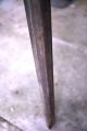 Primitive Antique Large Telescope On Tall Hand Carved Tripod Iron Holder Leather Primitives photo 5
