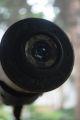 Primitive Antique Large Telescope On Tall Hand Carved Tripod Iron Holder Leather Primitives photo 7