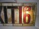 Aafa Art Deco Movie Theatre Stained Glass Exit Sign Vintage Nyc Trade Sign 1900-1940 photo 11