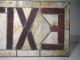 Aafa Art Deco Movie Theatre Stained Glass Exit Sign Vintage Nyc Trade Sign 1900-1940 photo 6