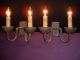 Old French Wrought Iron Sconces Chandeliers, Fixtures, Sconces photo 11