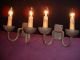 Old French Wrought Iron Sconces Chandeliers, Fixtures, Sconces photo 3