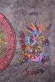 Mexican Aztec Calendar Amate Bark Painting Ethnic Art Craft Wall Hanging Decor Latin American photo 4