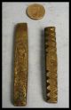 2 Massive Brancusi - Esque 18 - 19thc Akan Gold Weights,  8.  5 + 9 Cms In Length Other photo 5