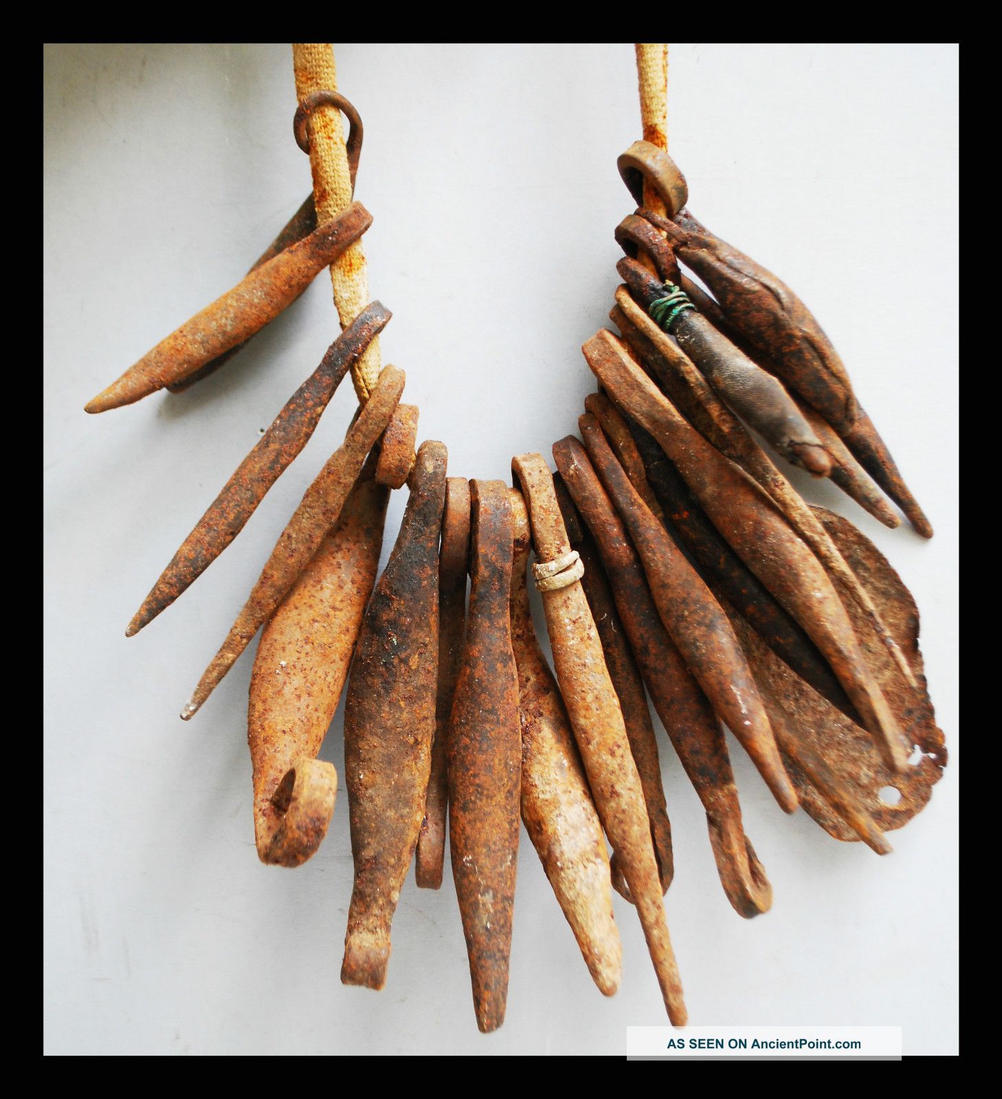 An Iron Currency Necklace With Pod Like Pendants From Kirdi Tribe Cameroon Other photo