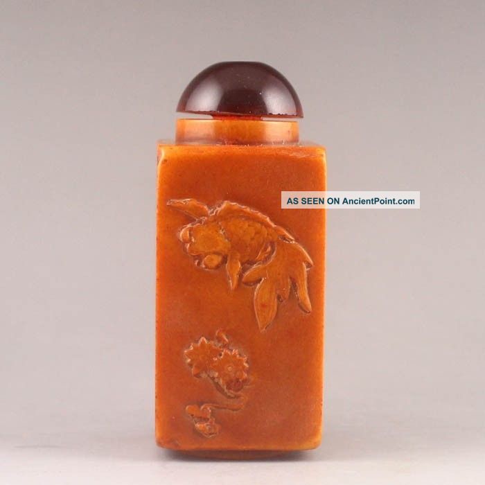 Hand - Carved Chinese Shoushan Stone Snuff Bottle Nr Snuff Bottles photo
