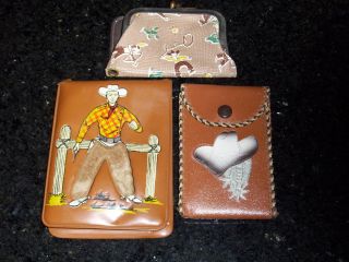 Vintage Coin Purse And Two Vintage Wallets - Vintage/wallet/purse/bilfold photo