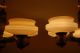 Two Pair Of Art Deco Chandeliers Custard Glass Shades Restored Set Of 4 Matching Chandeliers, Fixtures, Sconces photo 8
