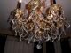 8 Light French Style Gilt And Crystal Chandelier Chandeliers, Fixtures, Sconces photo 2