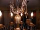 8 Light French Style Gilt And Crystal Chandelier Chandeliers, Fixtures, Sconces photo 5