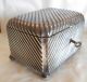 1882 - 1922 Austro Hungarian Silver Lidded Box / Tea Caddy With Lock - 430 Grams Boxes photo 1