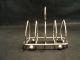 Unusual 19th C.  Silverplated 4 - Slice Toast Rack Hearts Other photo 1