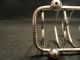 Unusual 19th C.  Silverplated 4 - Slice Toast Rack Hearts Other photo 5
