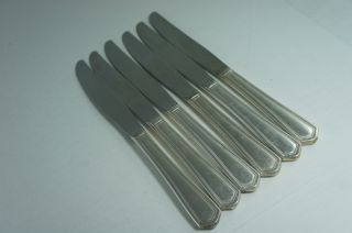 Silver Plate Oneida Dinner Knives Set Of 6 photo