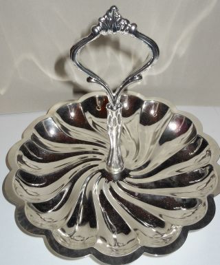 Old Hampshire Silversmiths Vintage Silver Plated Server W/handle In Or.  Packing photo