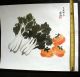 Vintage - Chinese Painting - Bok Choy & Persimmon. Paintings & Scrolls photo 5