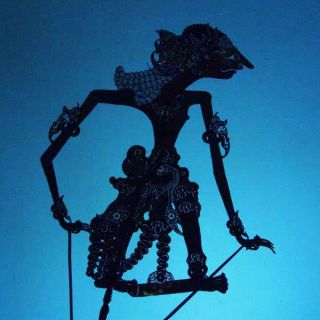 Wayang Kulit Indonesien Schattenspielfigur Marionette Shadow Puppet Vintage Db54 photo