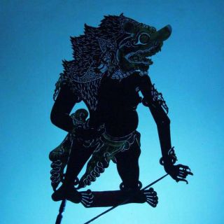 Wayang Kulit Indonesia Schattenspielfigur Marionette Shadow Puppet Jawa Db56 photo