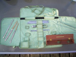 Antique Military Surgeons Field Medical Kit/military/chemist/bone Saw/amputation photo