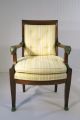 2 Antique French Empire Rams Head Chairs & Gilt Ormolu Circa 1820 - 1830 1800-1899 photo 4