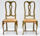 Pair Of 18th Century Italian Painted Side Chairs With Rush Seats Pre-1800 photo 1