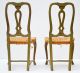 Pair Of 18th Century Italian Painted Side Chairs With Rush Seats Pre-1800 photo 3