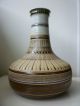 Large Romanian Ceramic Vase W/geometric Enameled Decoration,  Marked,  12 1/2in Vases photo 1