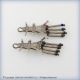 Old Tuareg African Silver Earrings Camel Saddle - Niger Jewelry photo 4