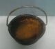 Rare Antique Cast Iron Toy Salesman Sample Mini Cauldron Kettle And Pot Primitives photo 1