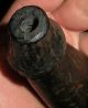 Antique 1700s Western Pennsylvania Powderhorn Burl Wood Plug Patina Primitives photo 10