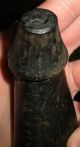 Antique 1700s Western Pennsylvania Powderhorn Burl Wood Plug Patina Primitives photo 11
