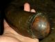 Antique 1700s Western Pennsylvania Powderhorn Burl Wood Plug Patina Primitives photo 1