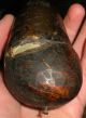 Antique 1700s Western Pennsylvania Powderhorn Burl Wood Plug Patina Primitives photo 8