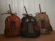 Primitive Grungy Folk Art Set Of 3 Halloween Pumpkin Dolls Primitives photo 2