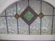 Vintage Arched Frame & Diamond Pattern Arched English Stained Glass Window 1940-Now photo 4