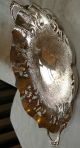 Fine Primrose Silverplate Antique Chased Pierced Art Footed Dish Tray Platter Platters & Trays photo 3