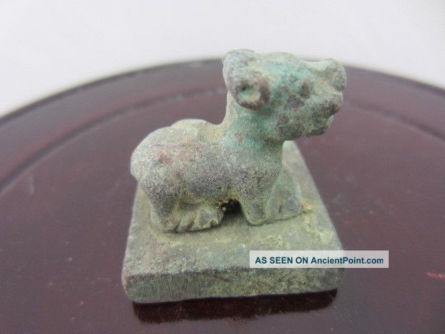 Chinese Bronze Sculpture Chinese Zodiac Stamp Lion Seal Seals photo