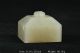 Chinese Jade Old Hand Carved Seal Statue Rare Burnish Collectable Decor Seals photo 3