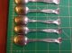 5 Raleigh Sterling Silver Demitasse Spoons By Alvin 4 - 1/4 Inch Spoon Alvin photo 4