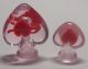 2 Gift Glass Swee Pink Cupid ' S Arrow Heart Perfume Oil Bottle Vial Crystal Beads Perfume Bottles photo 1