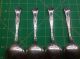 4 Marguerite Sterling Silver Soup Spoons 6 - 1/2 Inch Spoon By Gorham Mono Gorham, Whiting photo 4