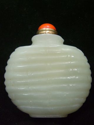 Hetian Jade 100% Authentic Rare Chinese Antique Snuff Bottle photo