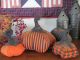 Primitive Fall Halloween Folk Art Grungy Curly Stem Pumpkins Gathering Primitives photo 3