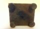 Antique Early 1800 ' S Turned Footed Wooden Candle Holder Spike Pin Cushion Holder Primitives photo 4