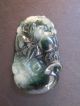 Antique Chinese Icy Green Carved Jade Pendant 4065 Necklaces & Pendants photo 2